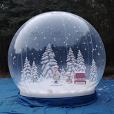 NB-TE047 Outdoor Kids Party Event Bubble Tent Snow Globe Photo Booth Inflatable Christmas Snow Globe